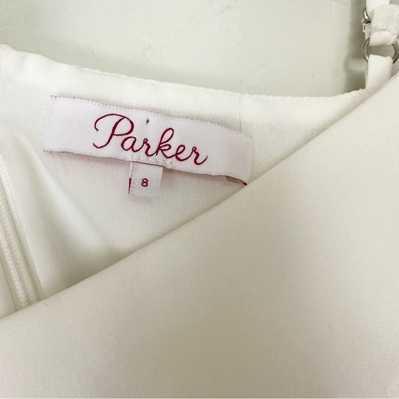 Parker Kristie Sleeveless Tiered Ruffle Mini Dress in White - Picture 7 of 11